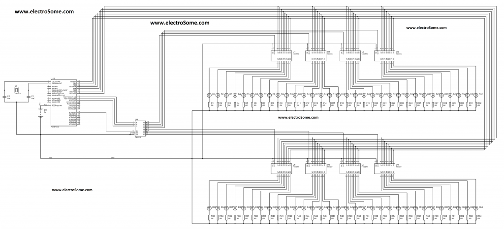 Expanding Output Pins of a PIC Microcontroller through Multiplexing