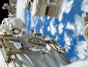 Astronaut Rick Mastracchio, on the first of two successful spacewalks (Image: NASA)