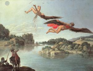 (Image: The Fall of Icarus (oil on canvas), Carlo Saraceni, (c.1580-1620)/Museo e Gallerie Nazionale di Capodimonte, Naples, Italy/Bridgeman Images)